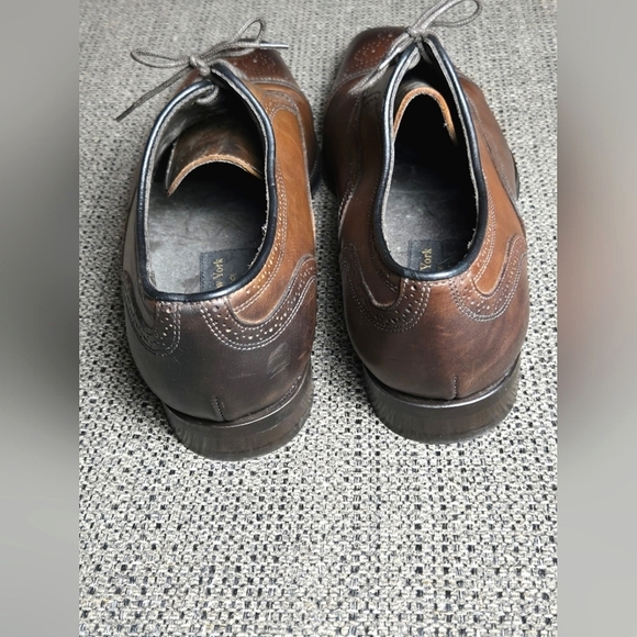 Men's To Boot Adam Derrick 2848 Leather Wingtip Cap Toe Oxford Dress Shoes, Sz 9 - Picture 5 of 8